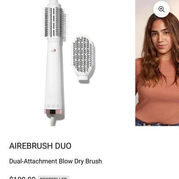 T3 Airebrush duo 
Interchangeable Design Easily change Blow Dry brush - Picture 2 of 4